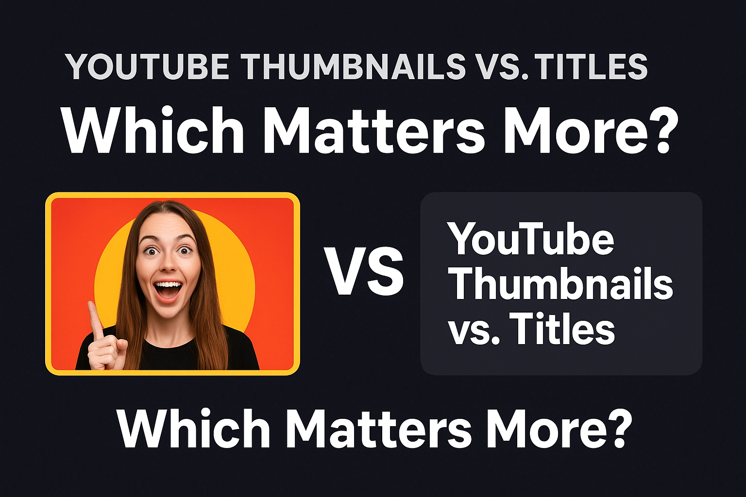 YouTube Thumbnail Vs title
